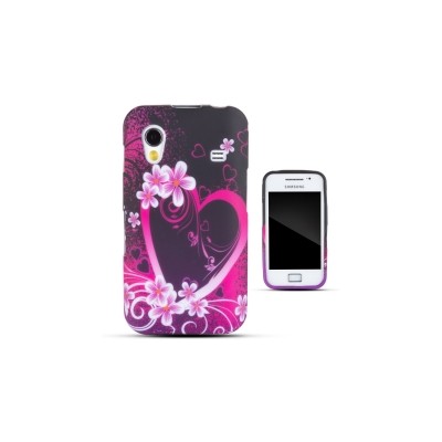Zooky® Pink TPU heart Case / Cover / Shell for Galaxy Ace (S5830)